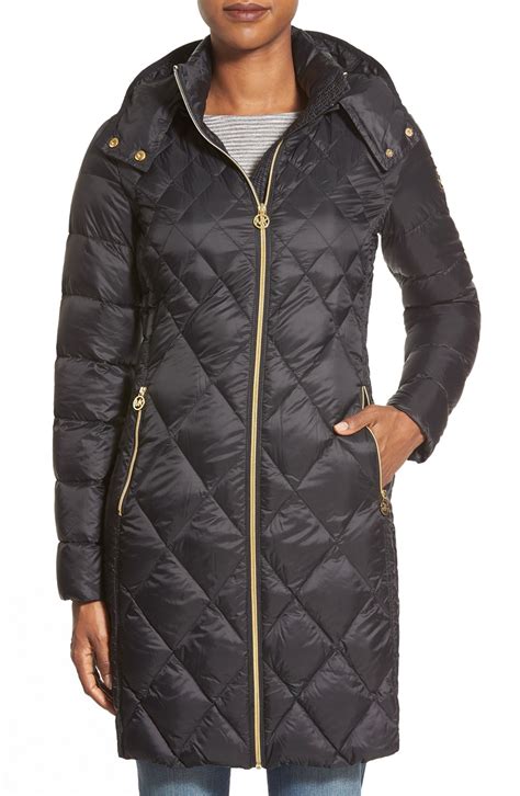 michael kors petite quilted coat|michael kors petite down coat.